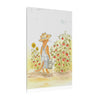 Stanley The Garden Cat Canvas Print — Cute Watercolor Tabby Gardener Art