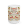 Stanley The Farm Cat Wishes you Happy Valentines Day — Cute Art Desk Coffee Cup (11oz/15oz)