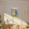 Playful Peekaboo Frog Canvas Print — Whimsical Nursery Wall Art