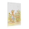 Stanley The Garden Cat Canvas Print — Cute Watercolor Tabby Gardener Art
