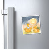 Halloween Cat Magnet — Whimsical Pumpkin Patch Refrigerator Magnet