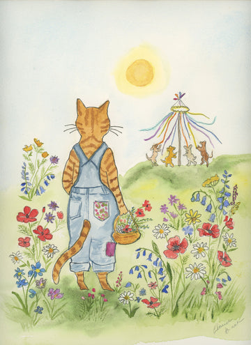 Stanley Celebrating May Day Flowers Watercolor Print