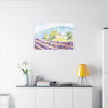 Hills of Provence Canvas Print, Home Decor, Wall Art, Gift, Floral Art
