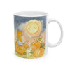 Autumn Night Stanley The Cat Pumpkin Ceramic Mug (11oz & 15oz)
