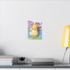 Playful Peekaboo Frog Canvas Print — Whimsical Nursery Wall Art