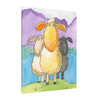 Playful Peekaboo Frog Canvas Print — Whimsical Nursery Wall Art