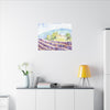 Hills of Provence Canvas Print, Home Decor, Wall Art, Gift, Floral Art