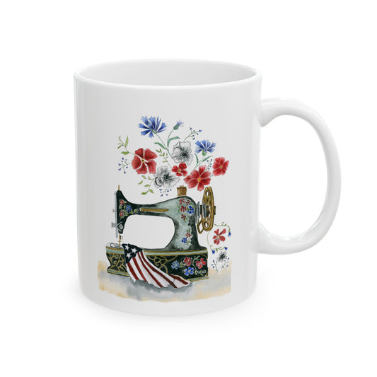 Coffee Mug - Sewing In America  Ceramic Mug 11oz
