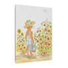 Stanley The Garden Cat Canvas Print — Cute Watercolor Tabby Gardener Art