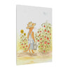 Stanley The Garden Cat Canvas Print — Cute Watercolor Tabby Gardener Art