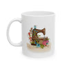Coffee Mug - Antique Sewing Machine  Ceramic Mug 11oz