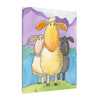 Playful Peekaboo Frog Canvas Print — Whimsical Nursery Wall Art