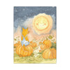 Autumn Moon Cat Canvas - Whimsical Pumpkin Patch Wall Art