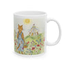 Dancing With May Flowers  Stanley The Farm Cat - 11 ozCoffee Cup