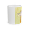 Cute Orange Cat Ceramic Mug — Whimsical Cat Lover Coffee Cup (11oz, 15oz)