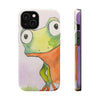 Cute Watercolor Frog Magnetic Impact-Resistant Phone Case