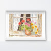 Aged And Weathered Watercolot Print by Claudia