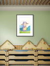 Sweet Billie Goat Whimsical Watercolor Print