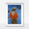 Boho Colorado Girl Watercolor Print by Claudia Buchanan