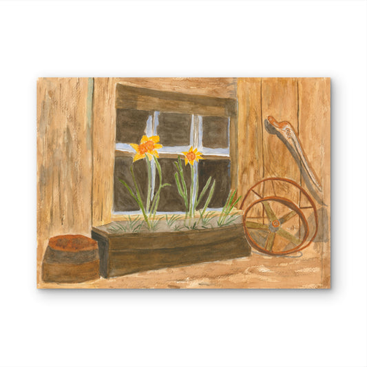 Daffodil Hill Watercolor Print by Claudia Buchanan