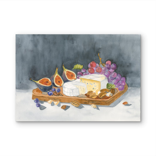 Favorite Charcuterie Watercolor Print by Claudia Buchanan