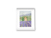 France in Bloom – Lavender Fields Watercolor Print by Claudia Buchanan