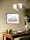 Hills of Provence – Lavender Watercolor Print by Claudia Buchanan