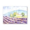 Hills of Provence – Lavender Watercolor Print by Claudia Buchanan