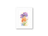 Purple & Salmon Iris Flowers – Watercolor Print