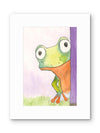 Jumper The Frog Whimsical Watercolor Print