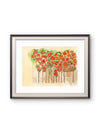 Patio of Color — Vibrant Blooms Watercolor Art Print