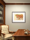 Patio of Color — Vibrant Blooms Watercolor Art Print
