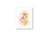 Pink Lemonade Floral Watercolor Print by Claudia Buchanan