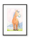 Happy Pony Whimsical Watercolor Print