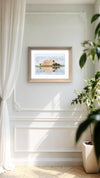 Seaver Barn, Cecil Ranch — Historic Colusa County Watercolor Art Print