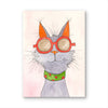 Whimsical Smokey the Blue Cat Watercolor Print — Matted or Framed