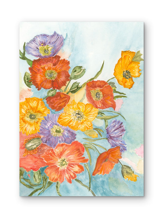 Spring Bouquet — Watercolor Floral Art Print by Claudia Buchanan