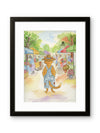 Stanley at the Farmers Market — Original Watercolor by Claudia Buchanan