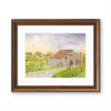 Sonoma Wine Country — Spring Vineyard & Barn Watercolor Art Print