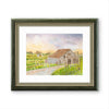 Sonoma Wine Country — Spring Vineyard & Barn Watercolor Art Print