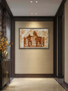 Long Day on the Range — Original Rust Transfer Art on Organic Cotton Canvas by Claudia Buchanan