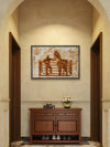 Long Day on the Range — Original Rust Transfer Art on Organic Cotton Canvas by Claudia Buchanan
