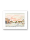 Maxwell, California — Oak Street Watercolor Art Print
