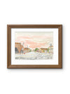 Maxwell, California — Oak Street Watercolor Art Print