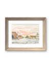 Maxwell, California — Oak Street Watercolor Art Print