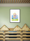 Mountain Goat Whimsical Watercolor Print