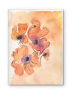 Orange Poppies — Happy Floral Watercolor Art Print