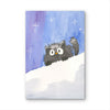 Snowy Kittie Whimsical Watercolor Print