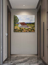 Sonoma County Wine Country — Original Framed Textile Fiber Art Wall Hanging by Claudia Buchanan