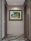 Sutter Buttes Ranch — Original Watercolor Painting in Recycled Barn Wood Frame by Claudia Buchanan